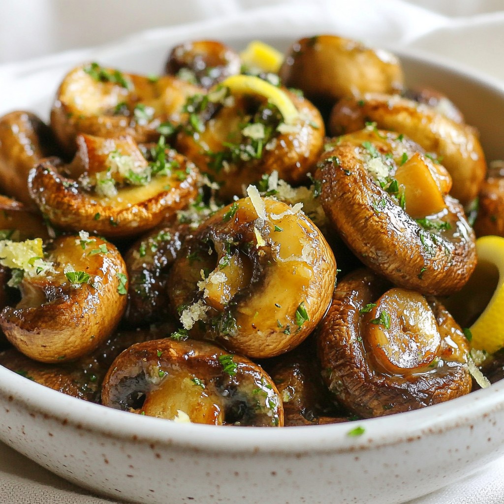 Garlic Herb Roasted Mushrooms Flavorful Oven Delight