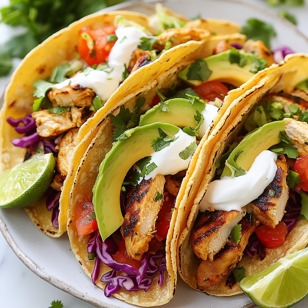 Cilantro Lime Chicken Tacos Flavorful and Easy Recipe