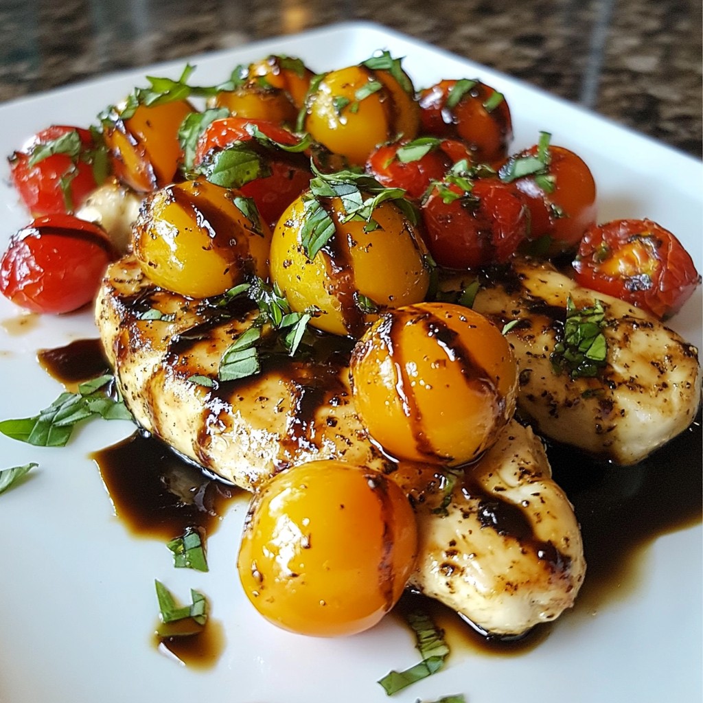 Balsamic Glazed Caprese Chicken Flavorful Dinner Delight