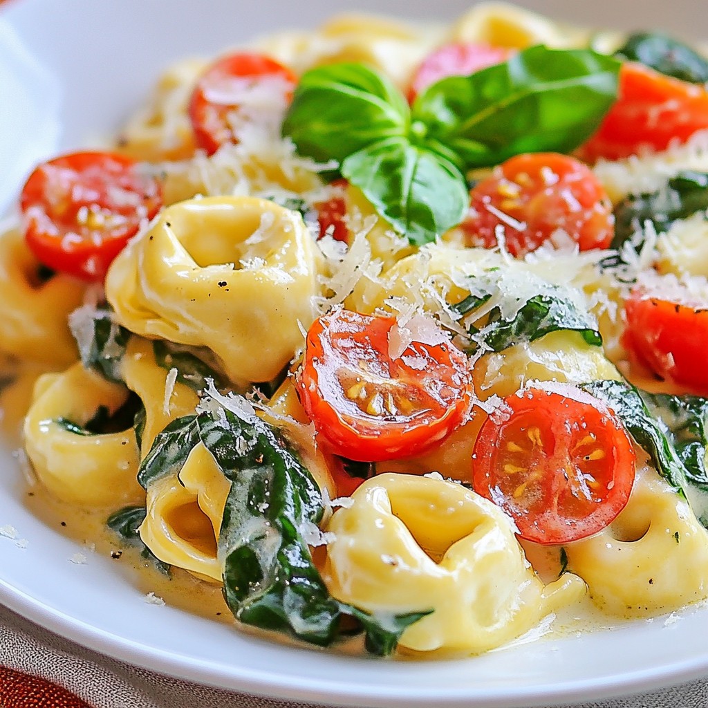 Creamy Tuscan Tortellini Skillet Delightful Dinner Dish