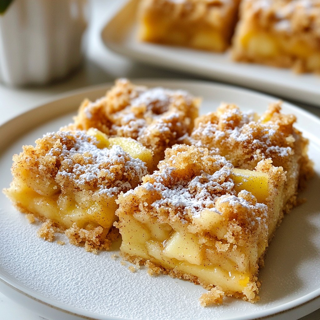 Cinnamon Apple Crumble Bars Delicious and Easy Treat
