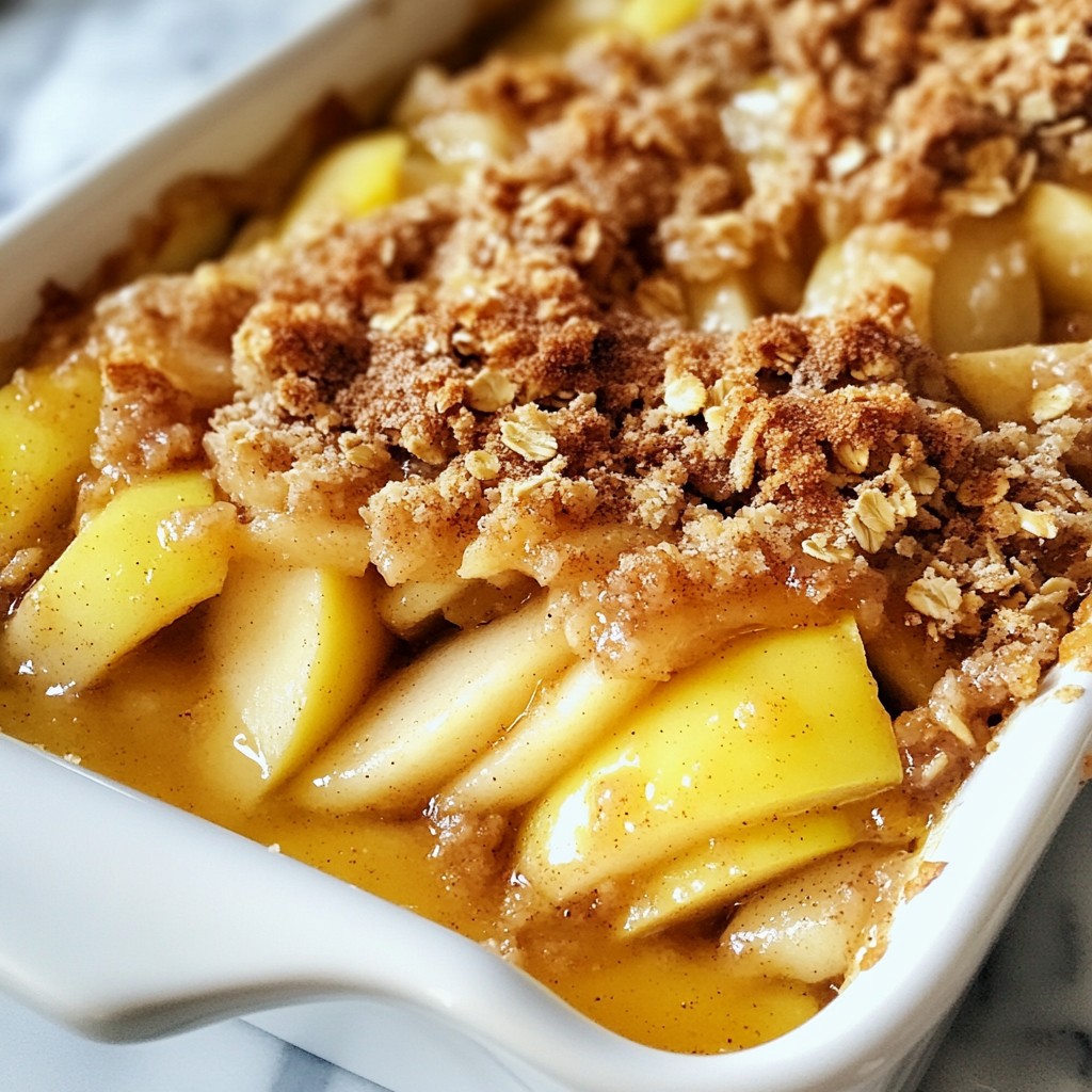 Cinnamon Apple Crumble Irresistible Dessert Recipe