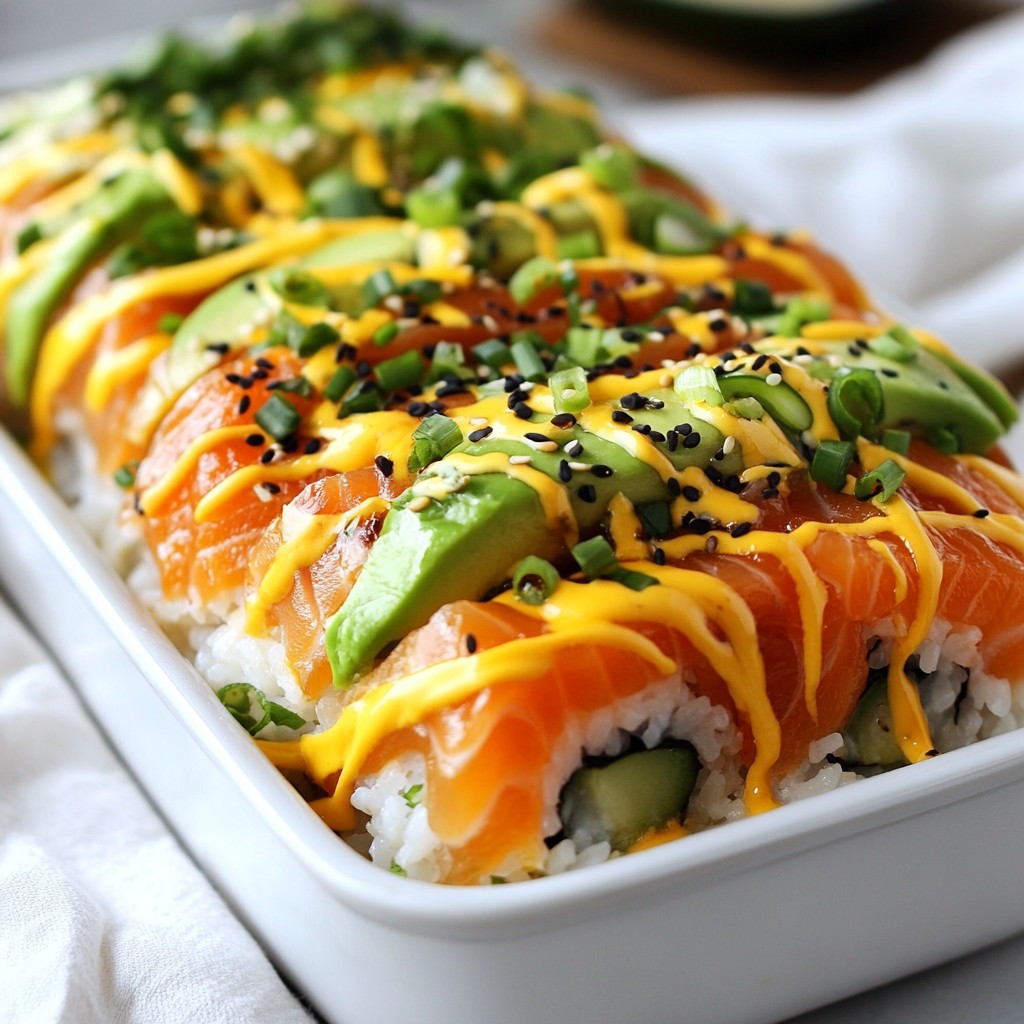 Savory Salmon Sushi Bake Simple Homemade Delight