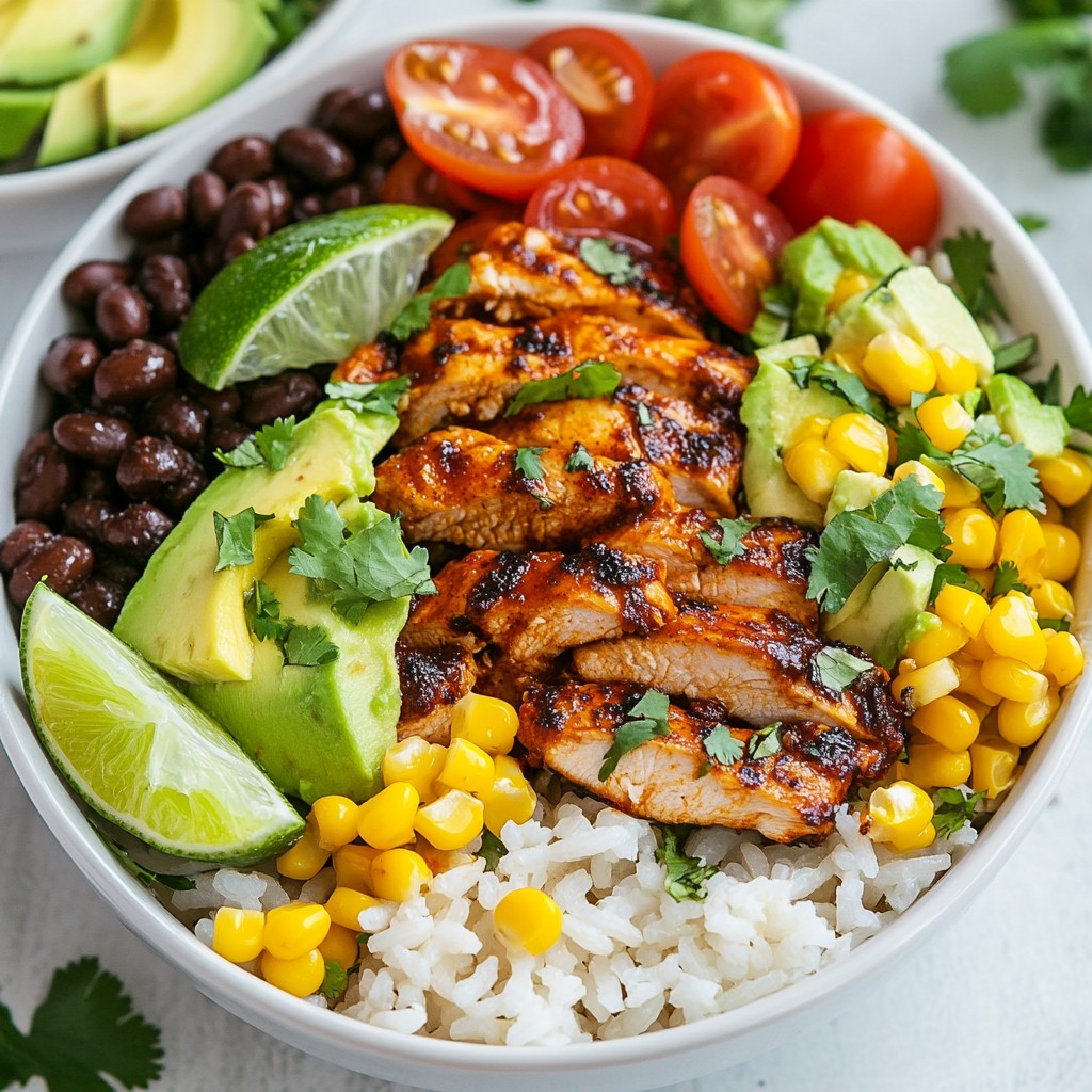 Chipotle Chicken Burrito Bowls Flavorful Homemade Dish