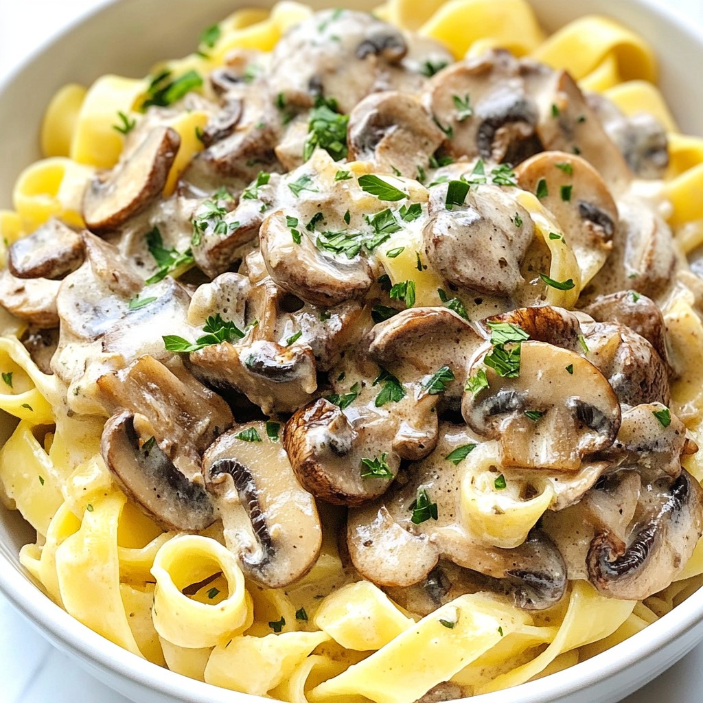 Vegan Mushroom Stroganoff Tasty and Simple Recipe
