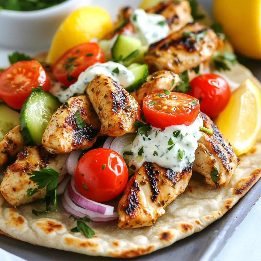 Greek Chicken Gyro Wraps Flavorful and Easy Recipe