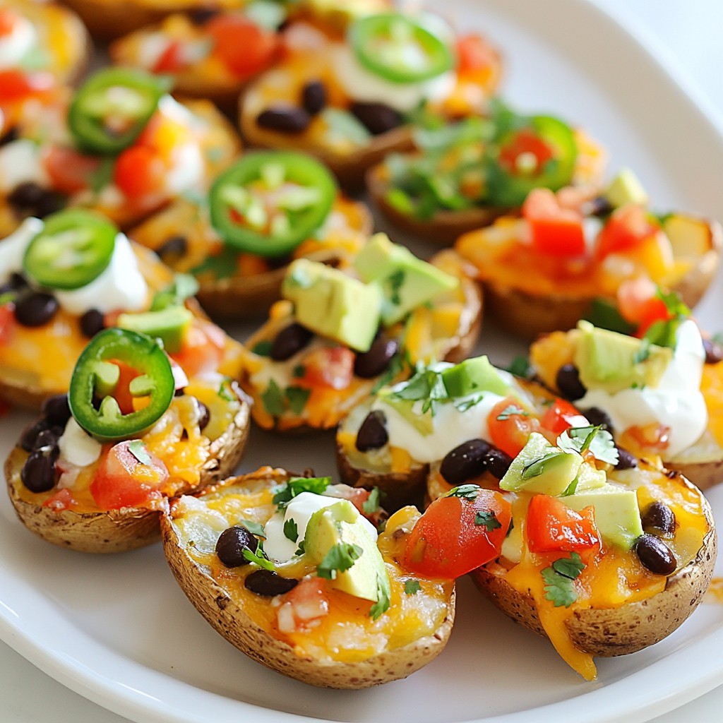 Loaded Nacho Potato Skins Tasty Party Snack Ideas