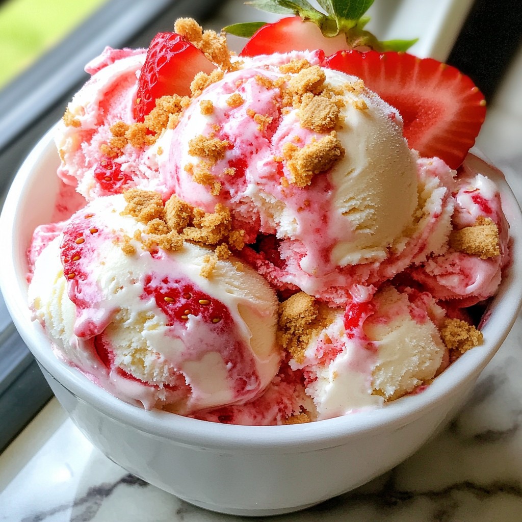 Strawberry Cheesecake Ice Cream Creamy and Dreamy Treat