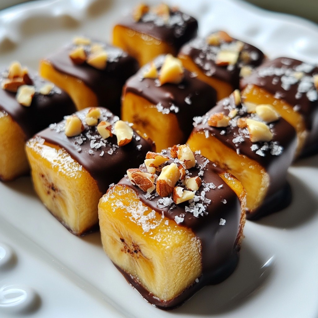 Chocolate Covered Banana Bites Simple and Delicious Snack
