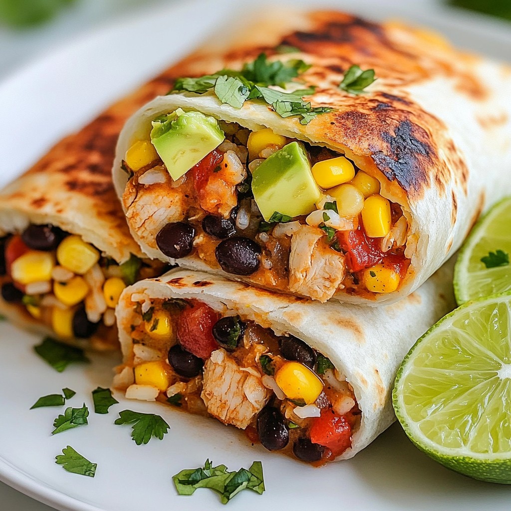 Smoky Chipotle Chicken Burritos Easy Dinner Recipe