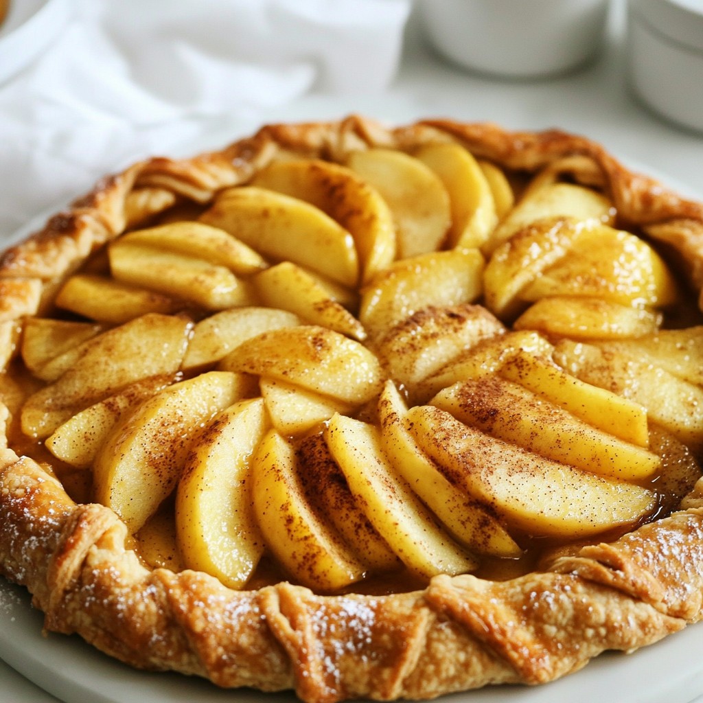 Rustic Apple Cinnamon Galette Easy Homemade Delight