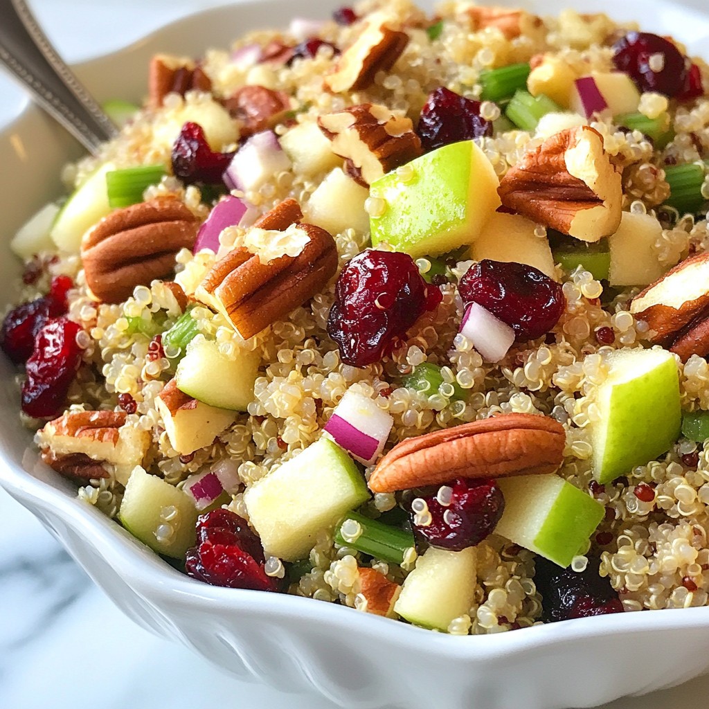 Cranberry Pecan Quinoa Salad Healthy Flavor Boost