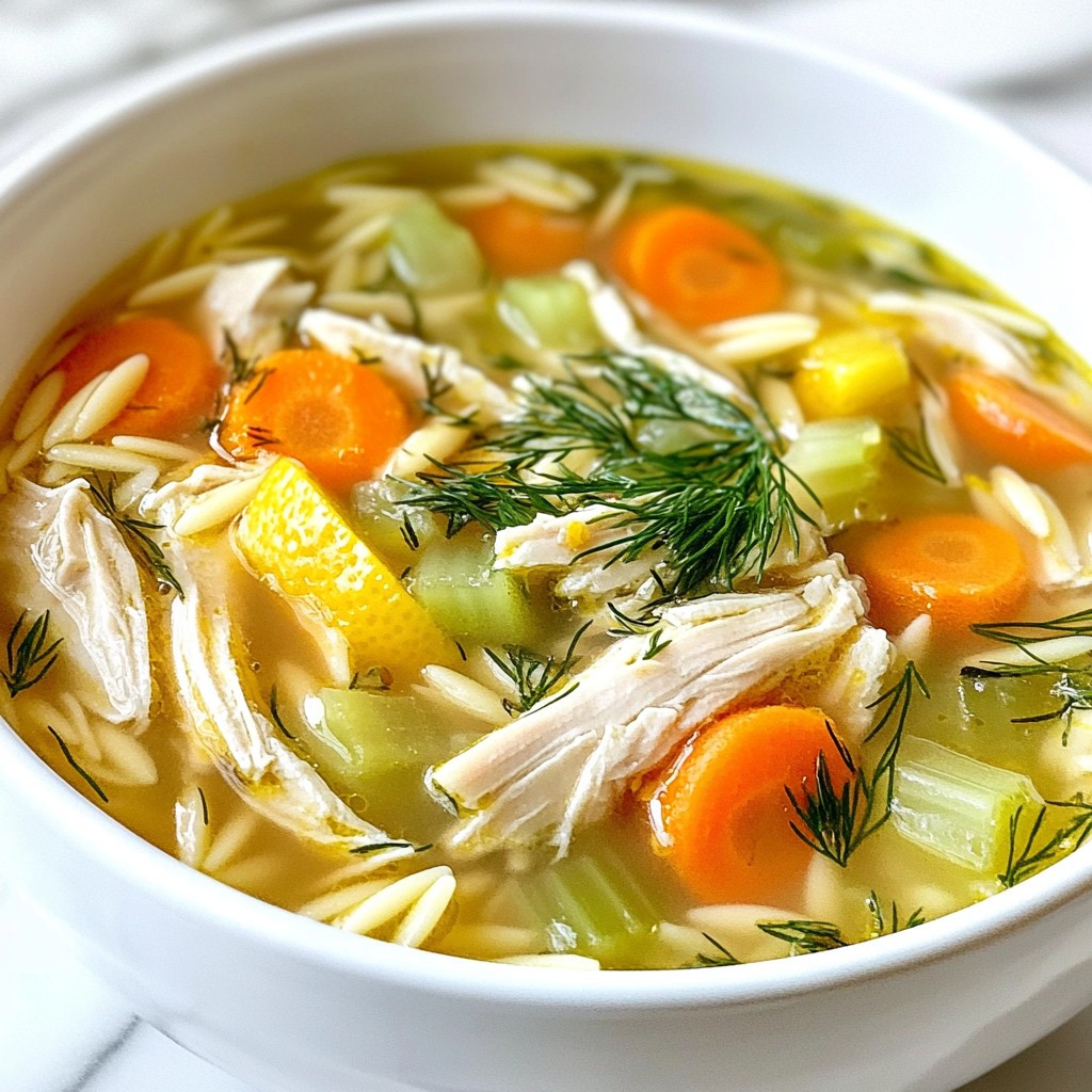 Greek Lemon Chicken Soup Easy and Flavorful Recipe