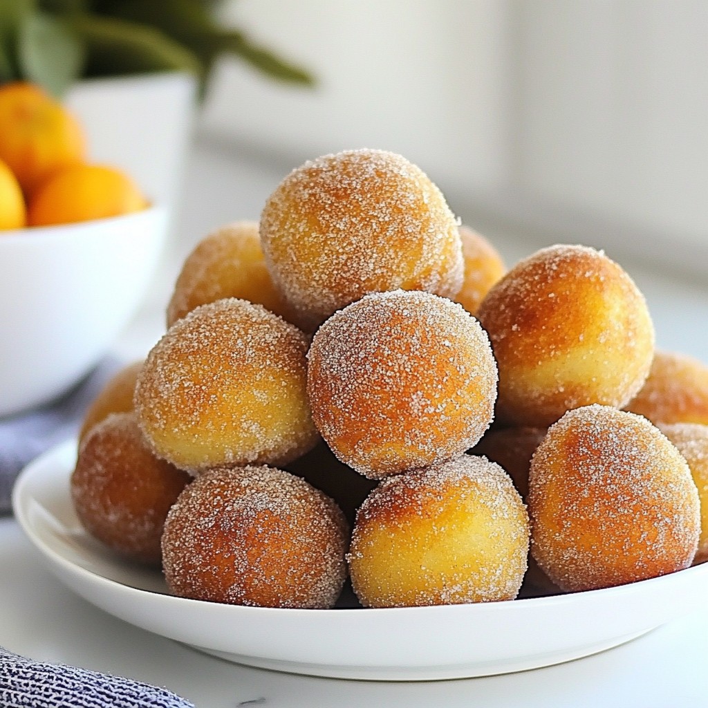Cinnamon Sugar Baked Donut Holes Easy and Delicious Treat