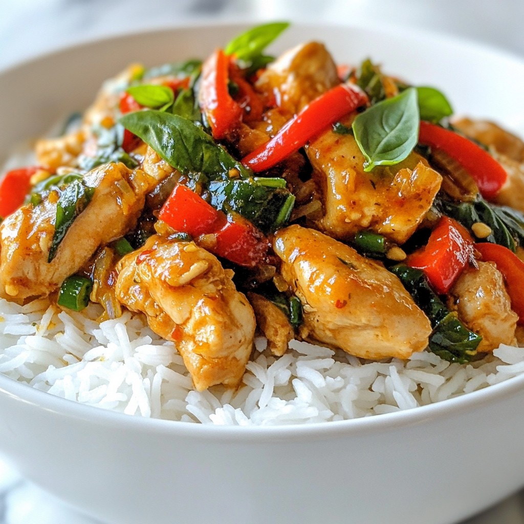 Spicy Thai Basil Chicken Simple and Flavorful Meal
