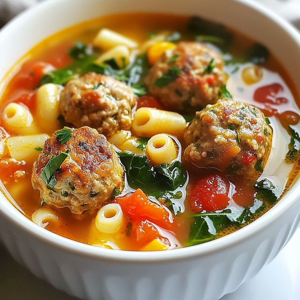 One-Pot Greek Meatball Soup Festive and Flavorful Dish