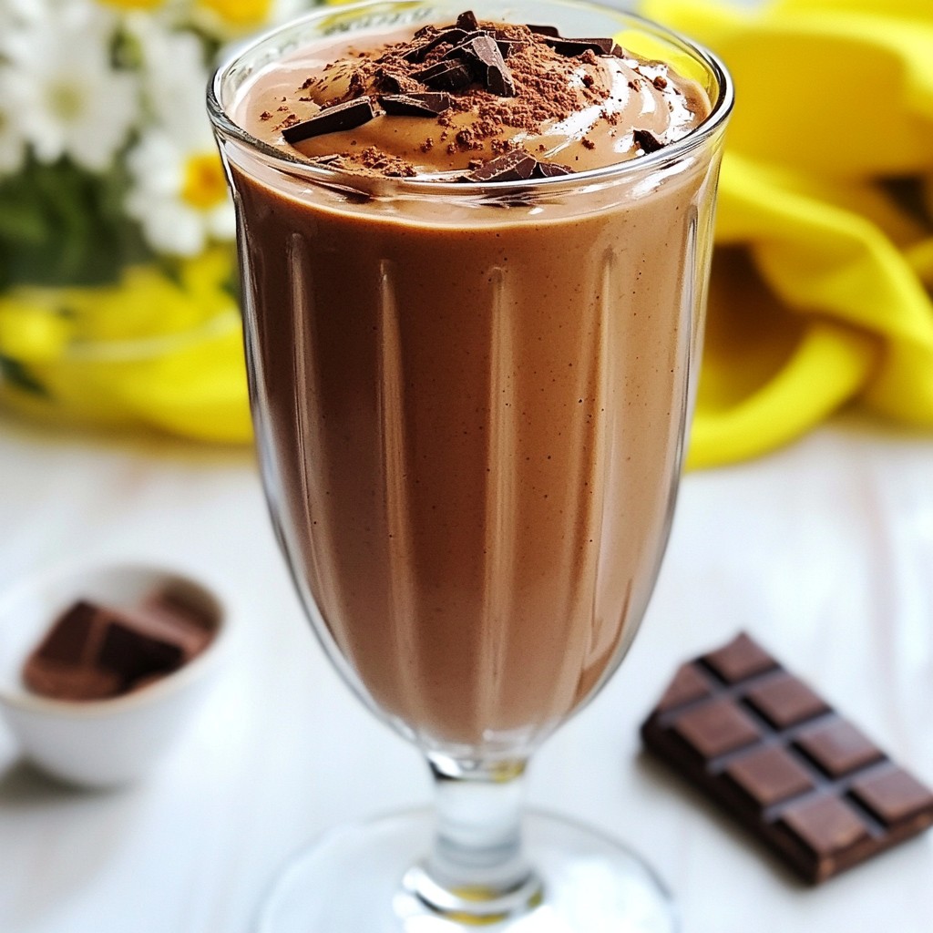 Chocolate Peanut Butter Protein Shake Energizing Boost